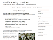 Tablet Screenshot of gwichinsteeringcommittee.org